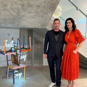 CULT GAIA Willow Lace Midi Dress - Crimson Red